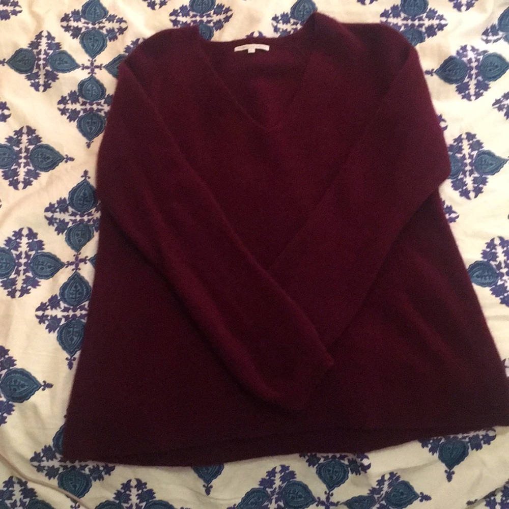 Rebecca Minkoff Cashmere Maroon Sweater